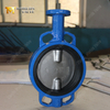 Lever Operated Two Stem Wafer Butterfly Valve with Back-Up EPDM Seat from China OEM Valve Supplier-Tianjin Worlds Valve Co.,Ltd