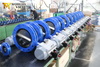 U Section Double flange Short pattern Butterfly Valve with Pneumatic actuators