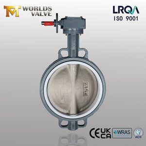 Ductile Iron Wafer Butterfly Valve with PTFE Seat & CF8M Disc | Wafer Butterfly Valve Supplier-Tianjin Worlds Valve Co.,Ltd.