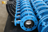 Concentric Type Vulcanized Seat Butterfly Valve with double flanged design from China Valve Supplier-Tianjin Worlds Valve