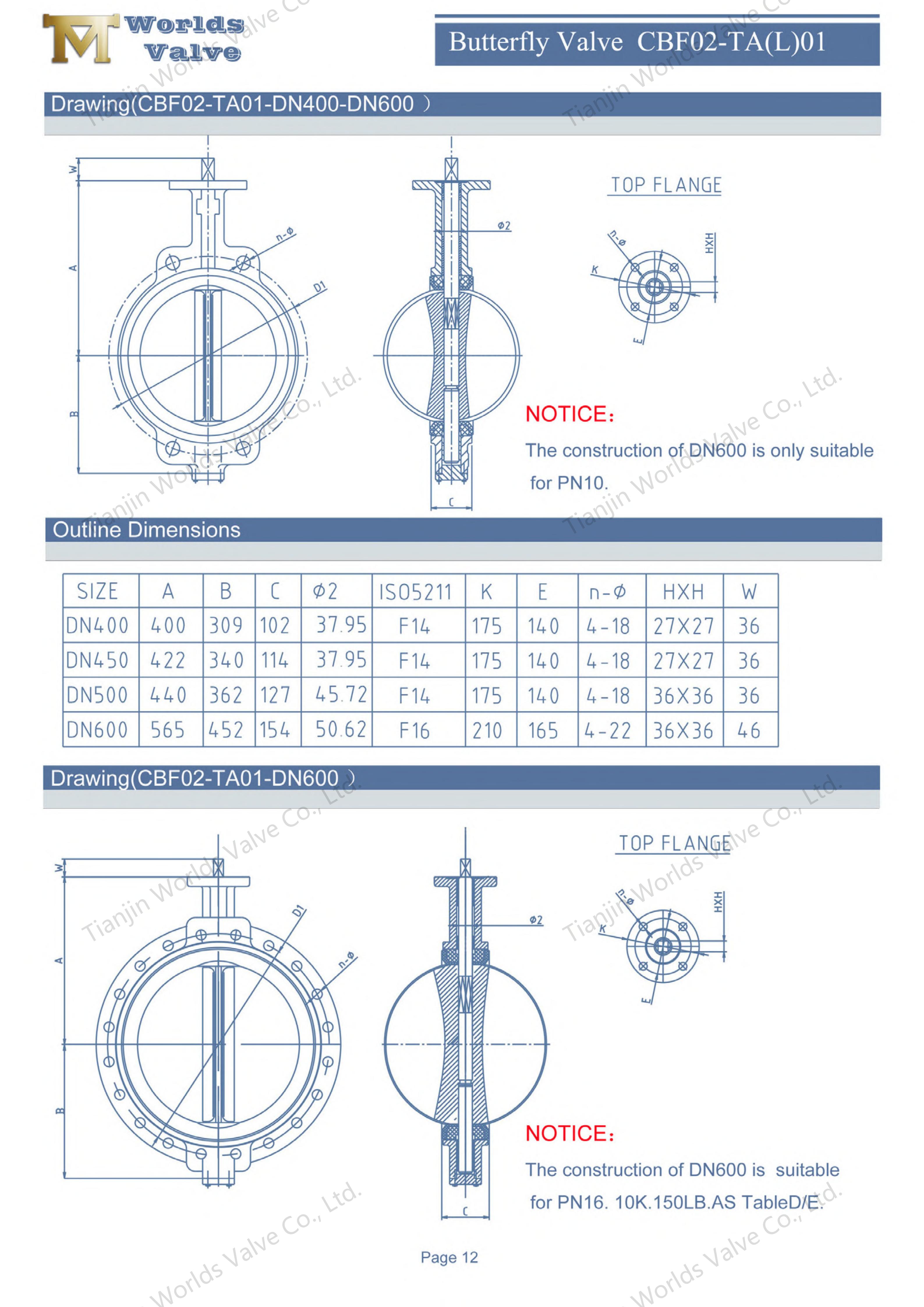 Wafer Butterfly Valve product catalog