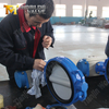 Compact Pneumatic Wafer Butterfly Valve with CI Body & EPDM Seat from OEM Valve Supplier China-Tianjin Worlds Valve Co., Ltd.