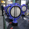 Worm Gear OP Wafer Type Butterfly Valve with Hard Back Rubber Seat from High Quality Valve Supplier China-Tianjin Worlds Valve