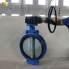 Semi-Lug Butterfly Valve | WCB Body, CF8 Disc, Viton Seat | Worm Gear DN150 10K