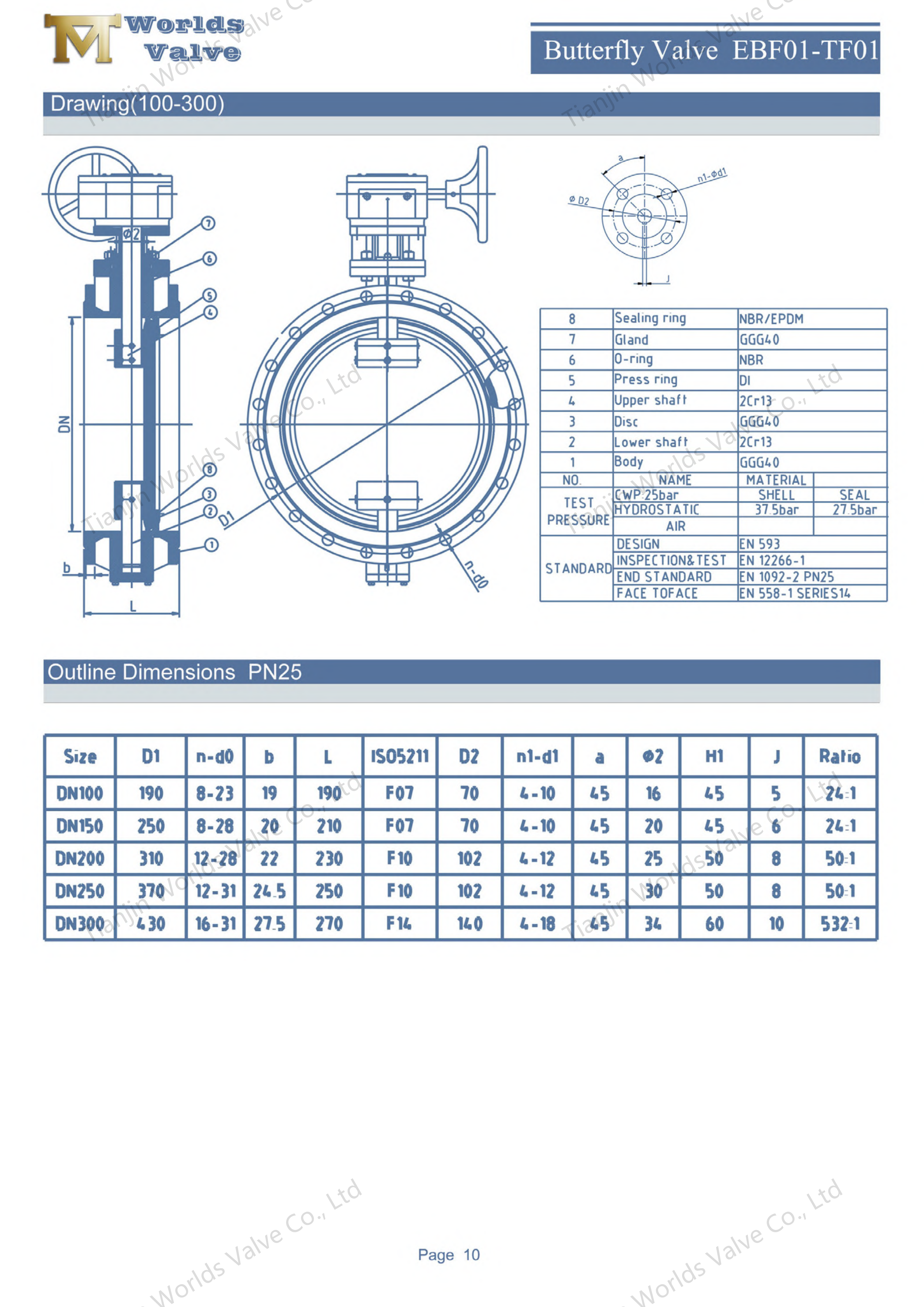 DN300 Electric Actuated Double Eccentric Flanged Butterfly Valve Ductile Iron Body & Disc.png