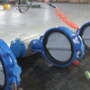 Pneumatic actuated wafer butterfly valve with CI body, nylon-coated DI disc, and ISO 5211 top flange. Fast response